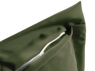 Dekoračná obliečka na vankúš s lemom Rongo RG-081 Tmavá olivovo zelená - detail 1 - Biante.sk