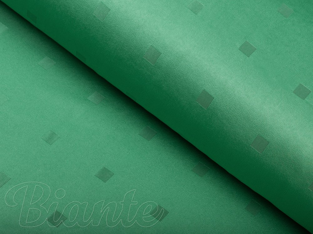 Dekoračná látka PM-022 Štvorčeky na zelenom - šírka 150 cm - Biante.sk