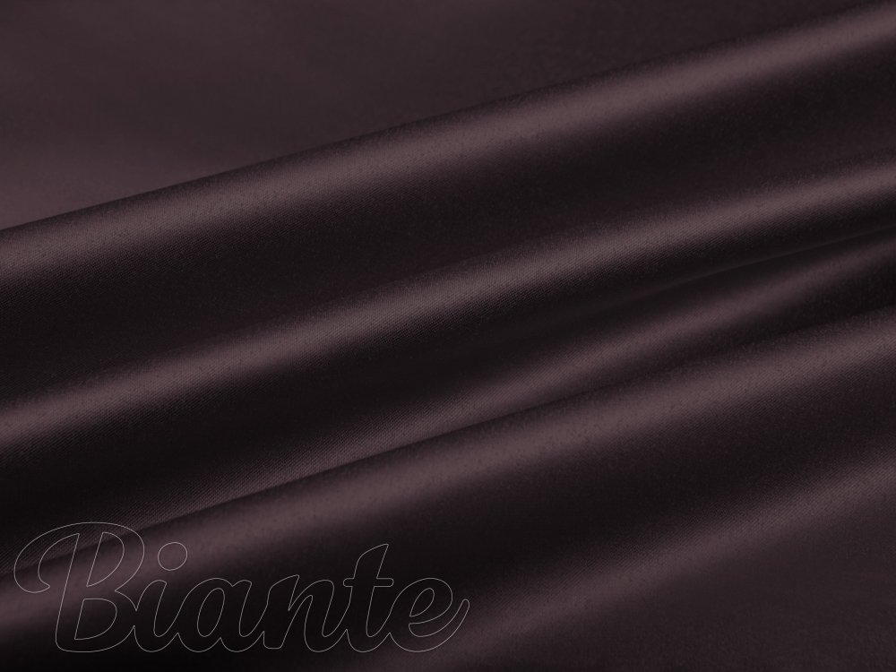 Látka polyesterový satén LUX-019 Čokoládovo hnedá - šírka 150 cm - Biante.sk
