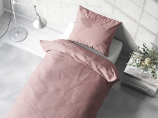 Bavlnené jednofarebné posteľné obliečky Torino TON-005 Svetlo ružové - detail 1 - Biante.sk