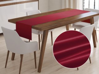 Saténový behúň na stôl polyesterový Satén LUX-022 Vínovo červený - Biante.sk