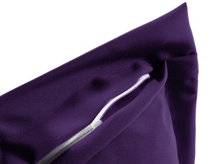 Dekoračná obliečka na vankúš s lemom Rongo RG-082 Tmavo fialová - detail 1 - Biante.sk