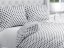 Bavlnené posteľné obliečky Sandra SA-286 Sivé bodky na bielom - Biante.sk