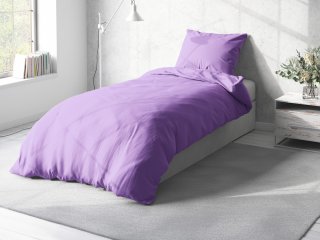 Bavlnené jednofarebné posteľné obliečky Moni MOD-508 Levanduľové - detail 1 - Biante.sk