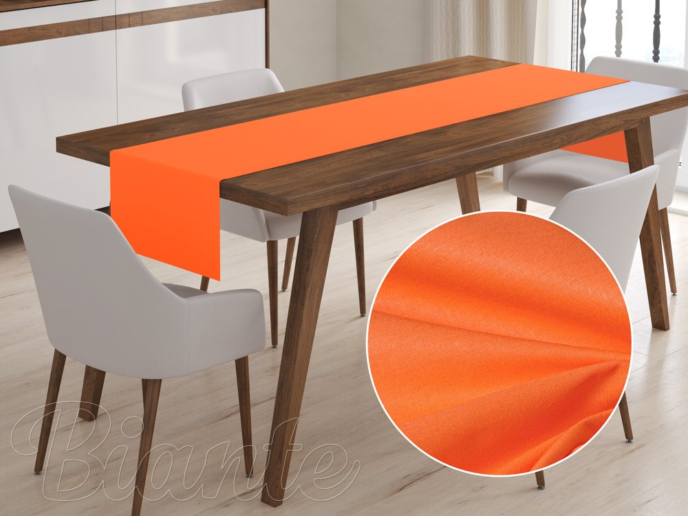 Bavlnený behúň na stôl Moni MO-002 Oranžový - Biante.sk