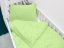 Detské posteľné obliečky do postieľky Minky 3D bodky MKP-005 Pastelové svetlo zelené - Rozmer posteľných obliečok: Do postieľky 90x140 a 50x70 cm