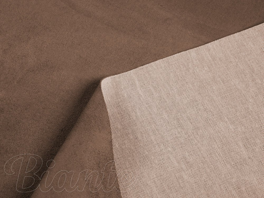 Poťahová látka/imitácia brúsenej kože Alcantara ALC-002 Svetlo hnedá - šírka 145 cm - detail 4 - Biante.sk