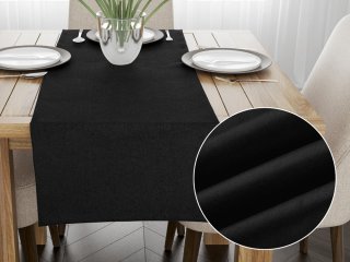 Behúň na stôl/imitácia brúsenej kože Alcantara ALC-012 Čierny - Biante.sk
