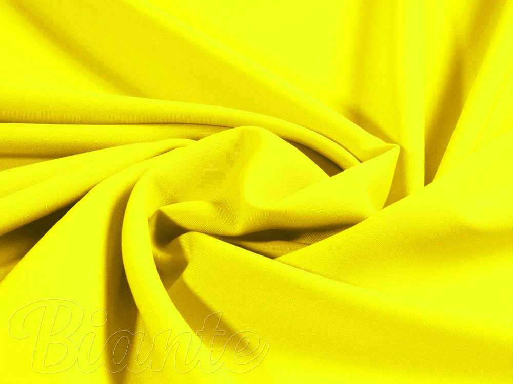 Dekoračná jednofarebná látka Rongo RG-047 Fosforovo žltá - šírka 150 cm - Biante.sk