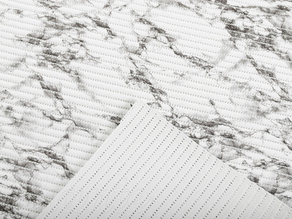 Kúpeľňová penová rohož / predložka PRO-062 Biely mramor - metráž šírka 65 cm - detail 4 - Biante.sk