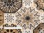 Bavlnená látka/plátno Sandra SA-447 Hnedo-béžové marocké dlaždice - šírka 160 cm - detail 3 - Biante.sk
