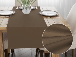 Bavlnený behúň na stôl Moni MOD-513 Hnedá khaki - Biante.sk