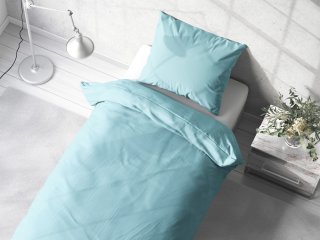 Bavlnené jednofarebné posteľné obliečky Moni MO-046 Ľadová modrá - detail 1 - Biante.sk