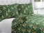Vianočné bavlnené posteľné obliečky Sandra SA-407 Hviezdičky a stromčeky na zelenom - Biante.sk