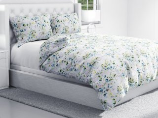 Bavlnené posteľné obliečky Sandra SA-400 Mintovo-zelený eukalyptus - detail 1 - Biante.sk