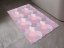 Kúpeľňová penová rohož / predložka PRO-032 Fialovo-ružové vlnky - metráž šírka 65 cm - detail 1 - Biante.sk
