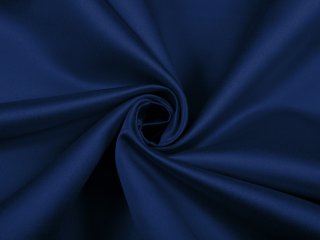 Látka polyesterový satén LUX-L047 Námořnická modrá - šířka 150 cm - detail 1 - Biante.cz
