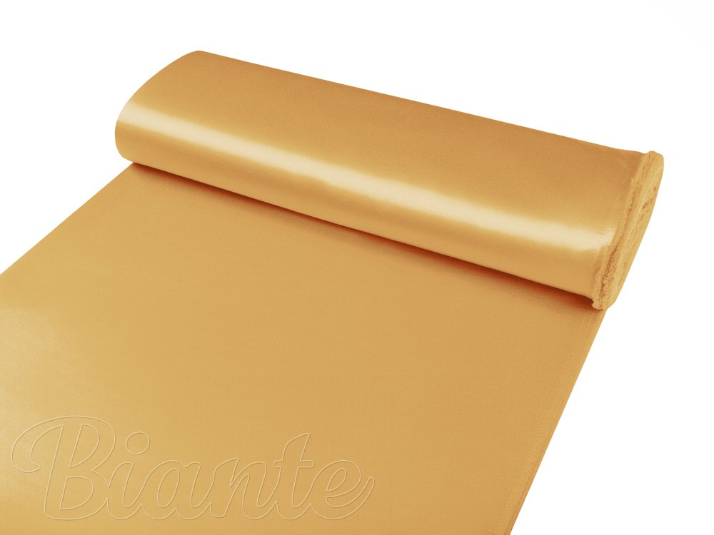 Látka polyesterový satén LUX-029 Zlatá - šírka 150 cm - detail 3 - Biante.sk