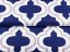 Bavlnená látka/plátno Sandra SA-295 Modré Maroko na krémovom - šírka 160 cm - detail 2 - Biante.sk