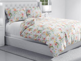 Bavlnené posteľné obliečky Sandra SA-283 Havajské kvety - detail 1 - Biante.sk