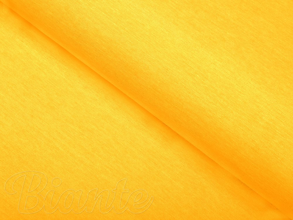 Dekoračná jednofarebná látka Leona LN-108 Sýto žltá žíhaná - šírka 135 cm - Biante.sk