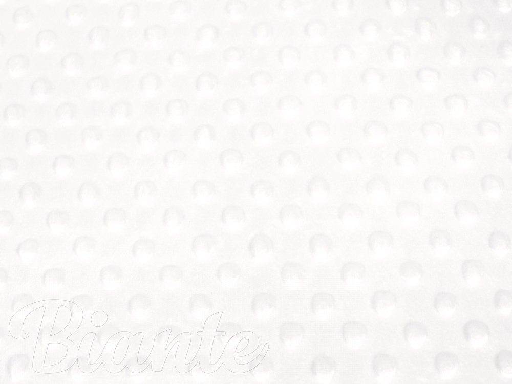 Detská látka Minky 3D bodky MKP-016 Krémovo biela - šírka 150 cm - detail 6 - Biante.sk