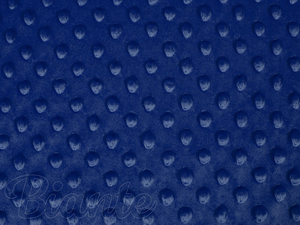 Detská látka Minky 3D bodky MKP-023 Tmavo modrá - šírka 150 cm - detail 6 - Biante.sk
