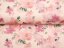 Sametová látka Tamara TMR-039 Růžovo-fialové akvarelové květy na světle lososovém - šířka 140 cm - detail 3 - Biante.cz