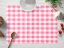 Bavlnené prestieranie na stôl Sandra SA-249 Ružový kanafas 2x2 cm - Biante.sk