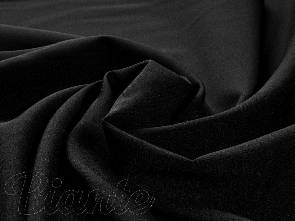 Dekoračná jednofarebná látka Rongo RG-014 Čierna - šírka 150 cm - detail 2 - Biante.sk
