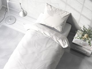 Bavlnené jednofarebné posteľné obliečky Moni MO-039 Biele - detail 1 - Biante.sk