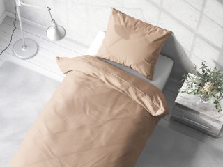 Bavlnené jednofarebné posteľné obliečky Moni MO-047 Béžové - detail 1 - Biante.sk
