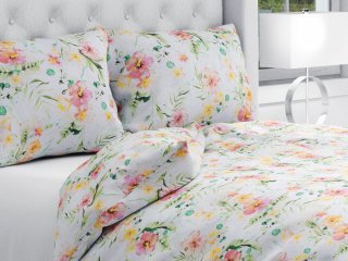 Bavlnené posteľné obliečky Sandra SA-283 Havajské kvety - Biante.sk