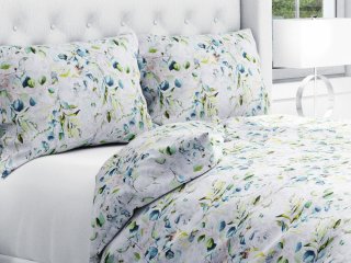 Bavlnené posteľné obliečky Sandra SA-400 Mintovo-zelený eukalyptus - Biante.sk