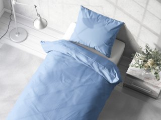 Bavlnené jednofarebné posteľné obliečky Moni MO-045 Nebeská modrá - detail 1 - Biante.sk