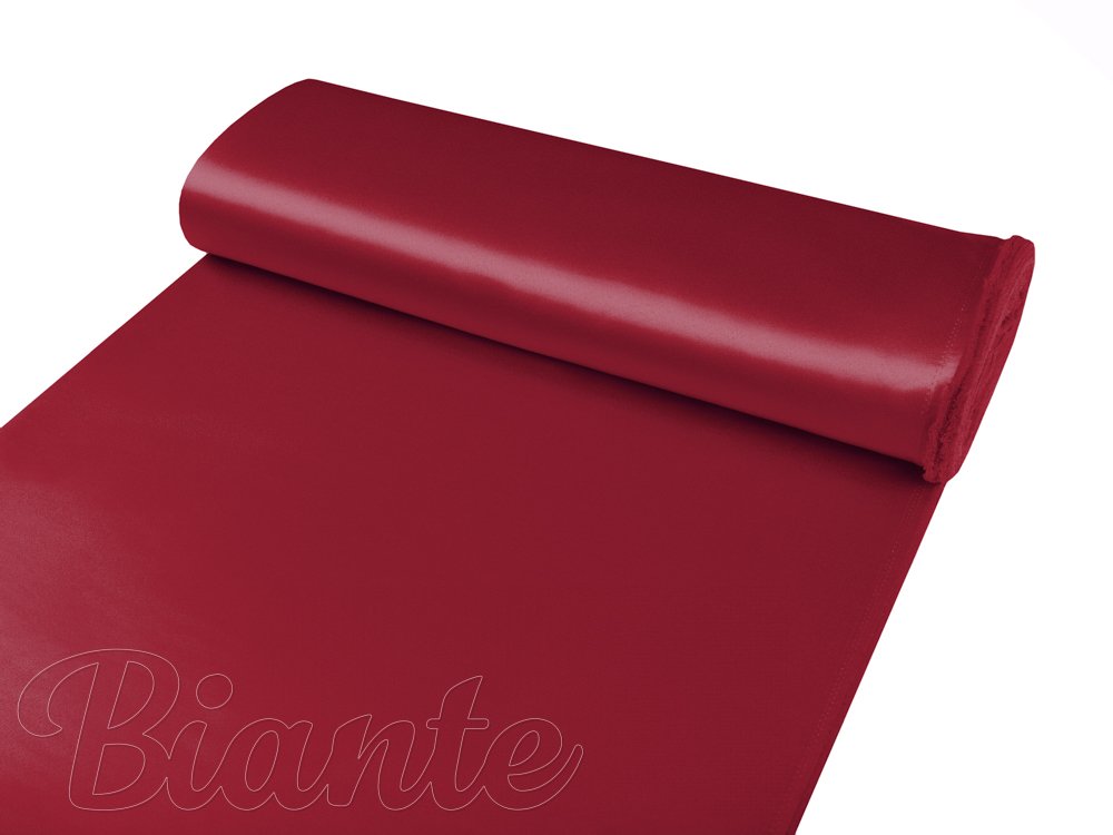 Látka polyesterový satén LUX-022 Vínově červená - šířka 150 cm - detail 3 - Biante.cz
