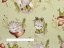 Detská bavlnená látka/plátno Sandra SA-474 Žabky a zvieratká medzi hubami na zelenom - šírka 160 cm - detail 3 - Biante.sk