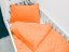 Detské posteľné obliečky do postieľky Minky 3D bodky MKP-022 Oranžové - Biante.sk