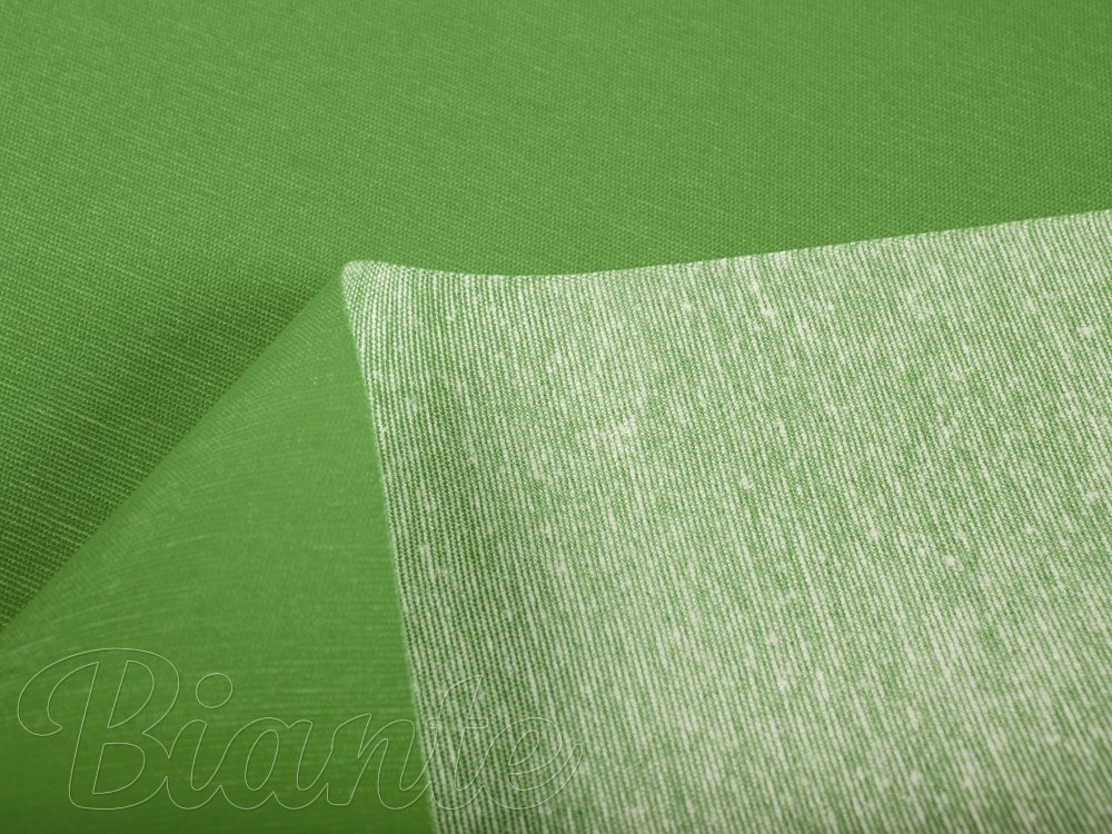 Dekorační jednobarevná látka Leona LN-099 Zelená žíhaná - šířka 135 cm - detail 2 - Biante.cz