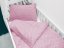 Detské posteľné obliečky do postieľky Minky 3D bodky MKP-049 Svetlo fialovoružové - Rozmer posteľných obliečok: Do postieľky 90x140 a 50x70 cm