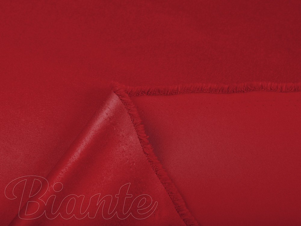 Látka polyesterový satén LUX-037 Červená - šířka 150 cm - detail 6 - Biante.cz