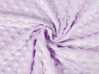 Detská látka Minky 3D bodky MKP-002 Fialová lila - šírka 150 cm - detail 1 - Biante.sk
