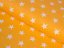 Bavlněná látka/plátno Sandra SA-034 Bílé hvězdičky na oranžovém - šířka 160 cm - detail 1 - Biante.cz