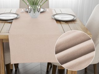 Behúň na stôl/imitácia brúsenej kože Alcantara ALC-009 Béžový - Biante.sk