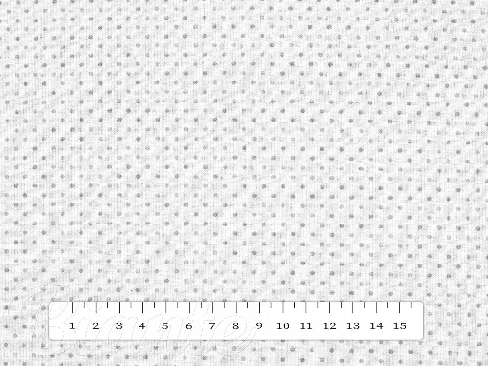Bavlnená látka/plátno Sandra SA-320 Svetlo sivé bodky na bielom - šírka 150 cm - detail 3 - Biante.sk