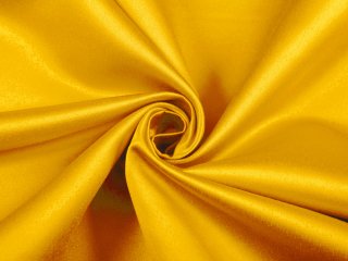 Látka polyesterový satén LUX-014 Kanárikovo žltá - šírka 150 cm - detail 1 - Biante.sk