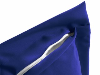 Dekoračná obliečka na vankúš s lemom Rongo RG-022 Kráľovská modrá - detail 1 - Biante.sk