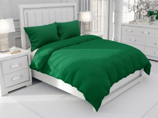 Bavlnené jednofarebné posteľné obliečky Moni MOD-505 Zelené - Biante.sk