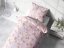 Bavlnené posteľné obliečky Sandra SA-233 Kvety magnólie na ružovom - detail 3 - Biante.sk