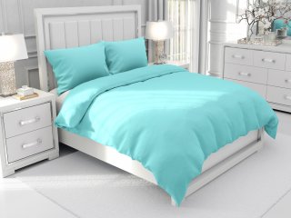 Bavlnené jednofarebné posteľné obliečky Moni MOD-510 Ľadová modrá - Biante.sk